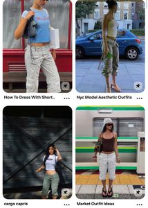 Y2K White Cargo Pants