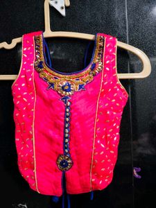 Embroidered Pink Blouse