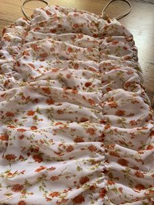 Ruched Floral Print Mini Dress
