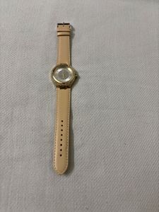 🆕Round Stone Studded with Leather Strap Watch