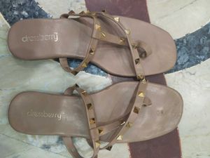 Dressberry Studded Flat Sandals