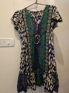 Boho Print Mini Dress