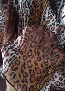 🐆🖤 Animal Print Sheer Tunic Top