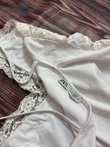 white Zara bodysuit