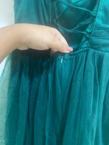 Elegant Off-Shoulder Tulle Evening Dress