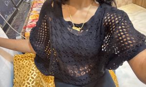 Crochet mesh top