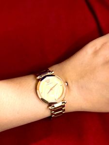 Elegant Gold Versace Watch