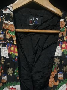 Unique Teddy Bear Print Vest