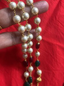 2 Pearl Beads Mala No Earrings