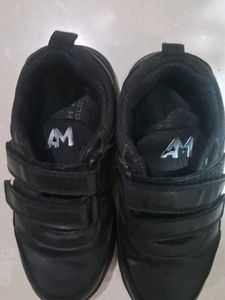Black Hook and Loop Sneakers