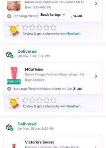 mCaffeine Perfume Body Lotion
