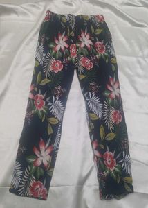 Floral Print Casual Pants