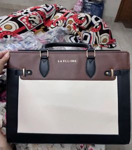 Stylish Colorblock Tote Bag