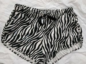 Women's Zebra Print Shorts