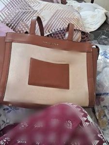Stylish Brown & Beige Tote Bag