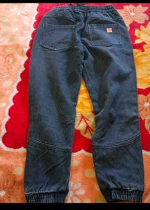 Vintage Wash Denim Joggers