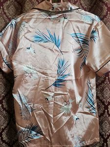 Silky Satin Pink Night Suit