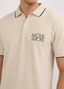 H&amp;M "AROME AMORE" Polo Shirt - Size