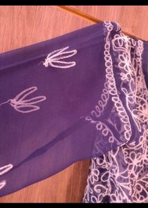 Embroidered Chiffon Dress