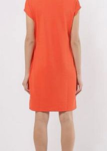 Vibrant Orange Casual Dress