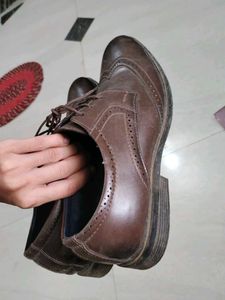 Brown Leather Oxford Shoes