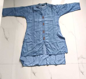 Blue Denim Style Kurta