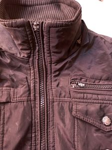Men's Solid Black Regular Jacket