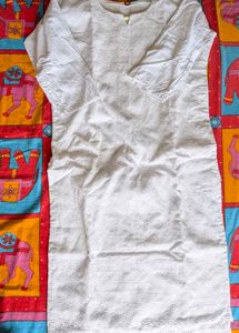 White Chikankari Kurta