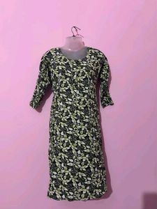 Stylish Leaf Print Kurta