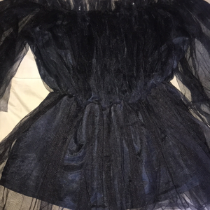 Beautiful black Net Top, Size M-L, Bust up to 36in