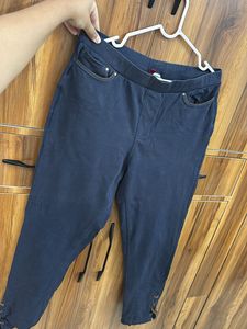 Comfortable Navy Blue Jegging