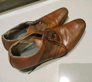 Brown Leather Formal Ruosh Shoes
