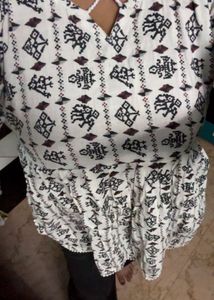 Printed Flared Kurti/Top