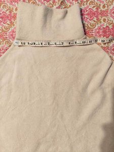Beige Fringed Poncho