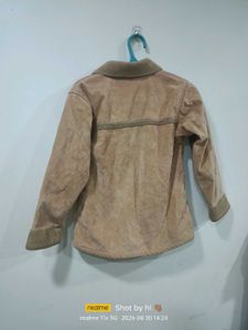 Stylish Suede Sherpa Lined Jacket