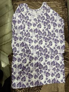 Floral Print Cotton Kurtas (Set of 2)