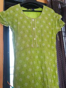 Light Green Printed Kurta