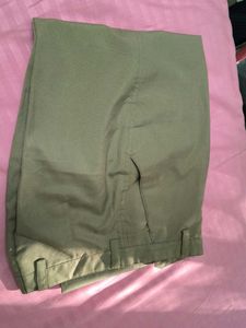 khaki Straight Leg Pants