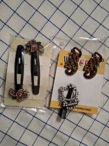 Sparkly Butterfly Hair Clips