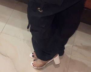 White Transparent Block Heels 🪽🤍