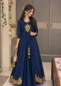 Beautiful Navy Blue Lehenga Choli