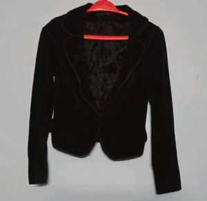 Elegant Black Velvet Jacket