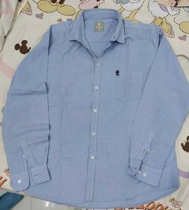 red tape Men's Light Blue Casual Shirt