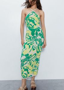 Abstract Floral Midi Dress🌼🔫