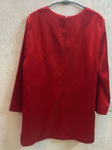 H&amp;M Red satin dress