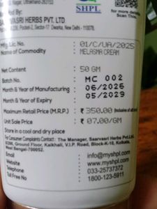 Melasma cream.sealed tag.new.