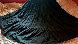 MANGO Black Tiered Maxi Dress
