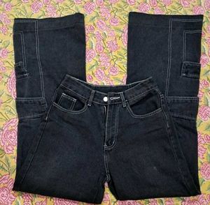 urbanic charcoal cargo style denim