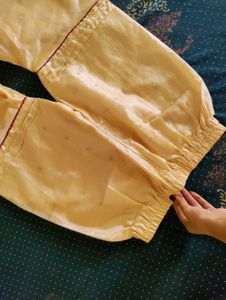 Cream Kurta Set with Sharara Pants totally new one