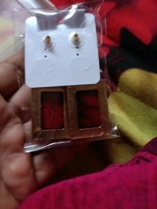 Red Black Earings
